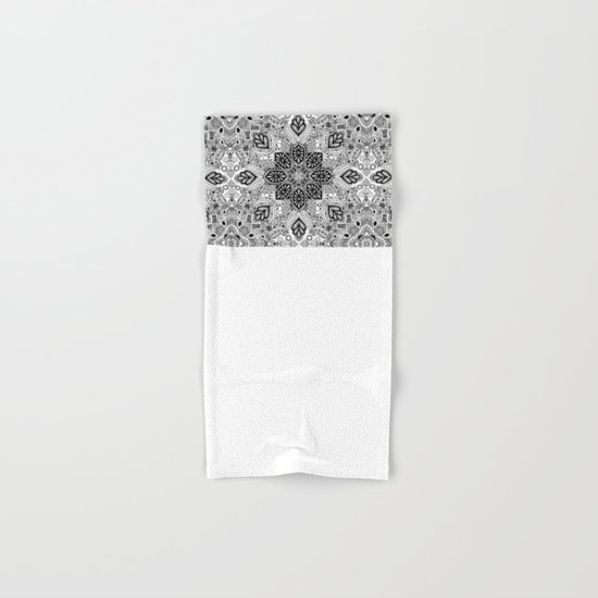 Gypsy Lace in Monochrome Hand & Bath Towel