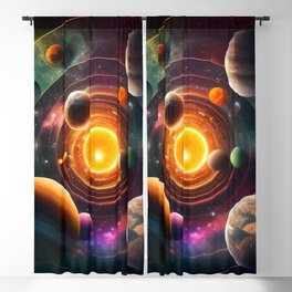 Solar System Outer Space 1 Blackout Curtain