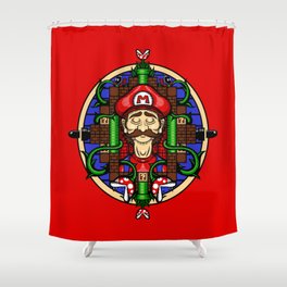 Mario's Melancholy Shower Curtain