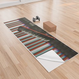 3D Piano Yoga Towel