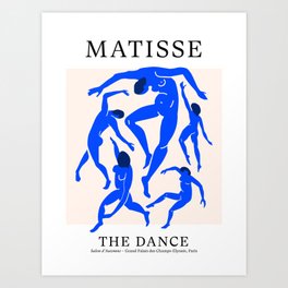 The Dance 3 | Henri Matisse - La Danse | Ultramarine Blue Edition Art Print