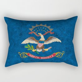 Flag of North Dakota US State Flags Colors Banner Standard American Rectangular Pillow