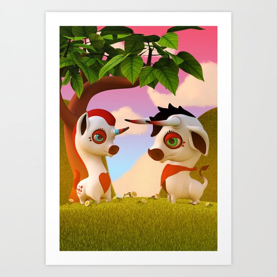 The Brave and the Myth Art Print