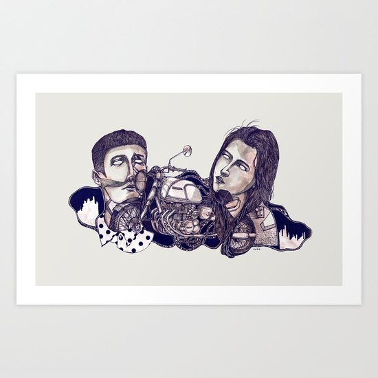 motorcycle Art Print