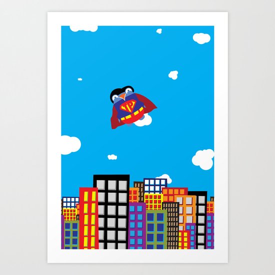 Pengwin that is Super Art Print