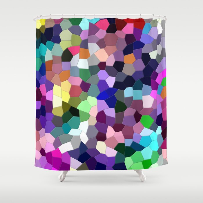 Colorful Mosaic Shower Curtain