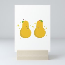 Golden pair - pearfect pearing Mini Art Print