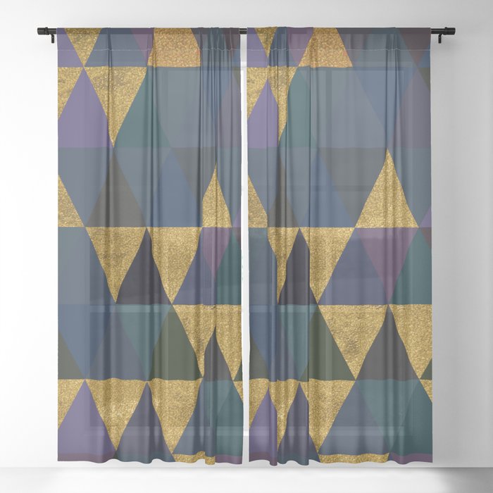 Abstract #318 Sheer Curtain