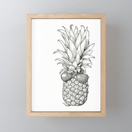 Sunny Days Pineapple Framed Mini Art Print