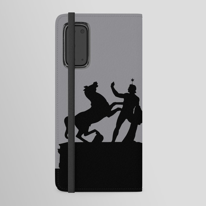 Silhouettes of the Altes Museum, Berlin | Simple Travel Photography Android Wallet Case