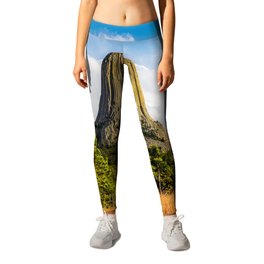 Close Encounter - Devils Tower on Autumn Day in the Black Hills of Wyoming Leggings