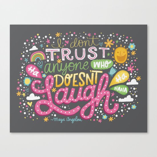 LAUGH Canvas Print