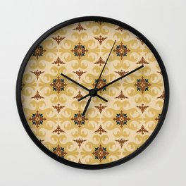 Classic Renaissance Elements Pattern Wall Clock