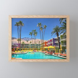 Saguaro Hotel, Palm Springs, CA Framed Mini Art Print