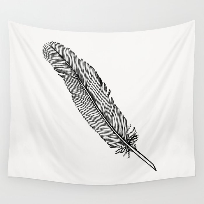 Quill Feather Wall Tapestry