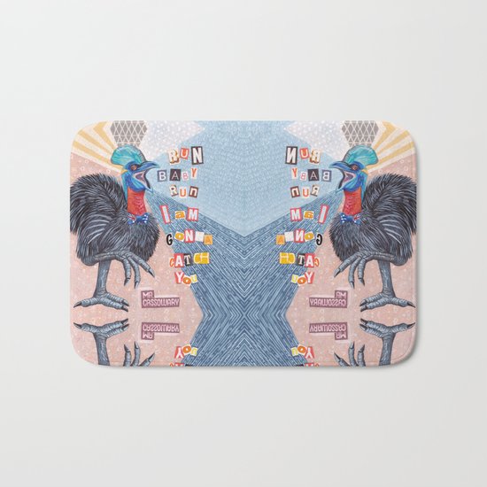 Mrs Cassowary Bath Mat