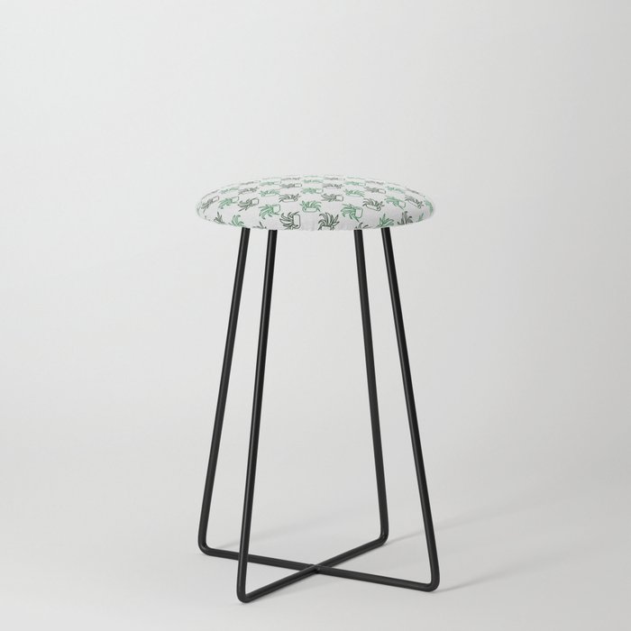 Spider Plant - Mixed Green Counter Stool