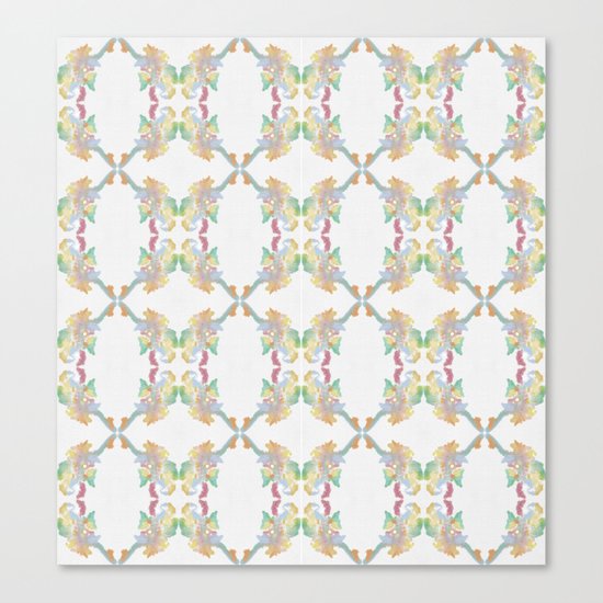 Elephants Pattern Canvas Print