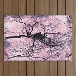 Pale Pink Long Island Forest Outdoor Rug