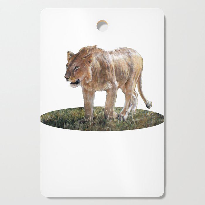 Serengeti Lion I Cutting Board