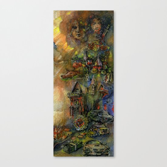 Worldly wealth Canvas Print
