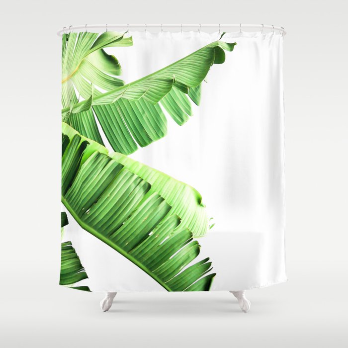 Banana Tree Palm Leaf Shower Curtain By, Leaf Shower Curtain