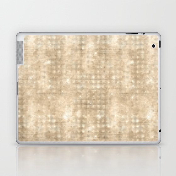 Glam Gold Diamond Shimmer Glitter Laptop & iPad Skin