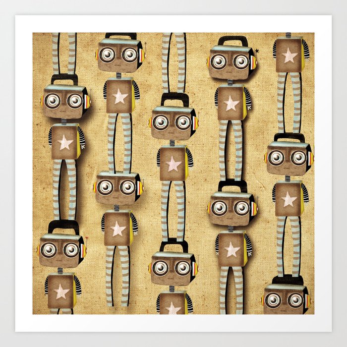 Robots  Art Print