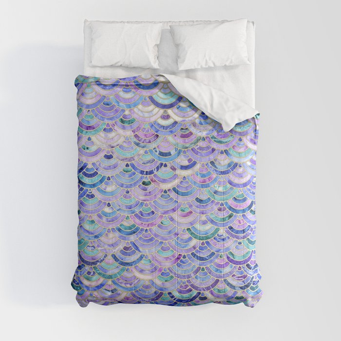 Marble Mosaic in Amethyst and Lapis Lazuli Comforter
