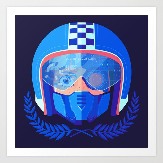 Lightspeed Racer Art Print