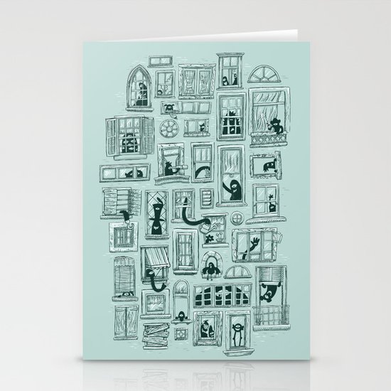 I've Seen Strange Things in City Windows Stationery Cards