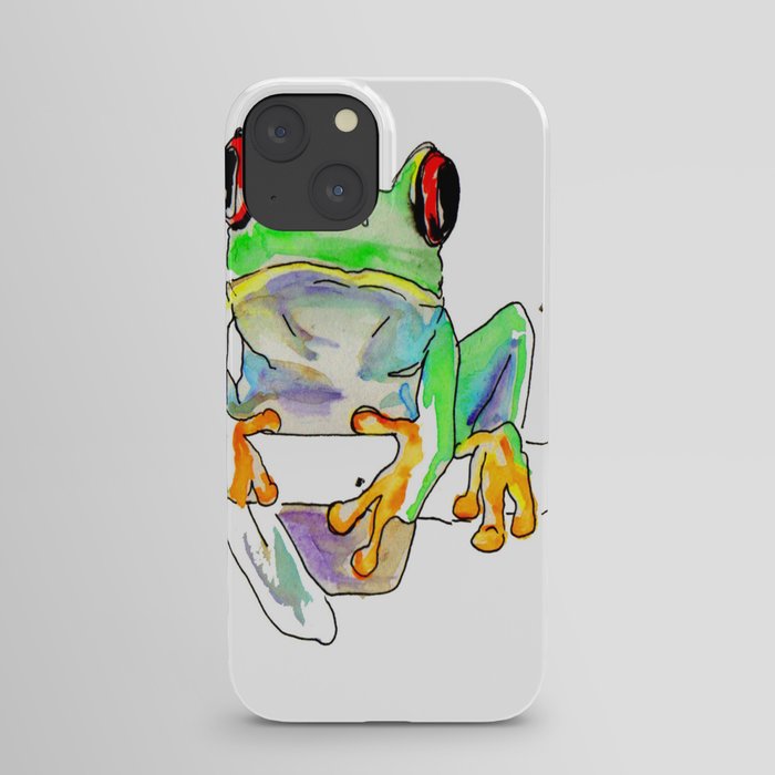 Nigel the red eyed tree frog iPhone Case