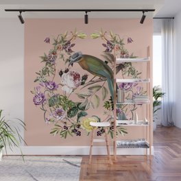 Exotic Bird Garden at Sunrise Wall Mural