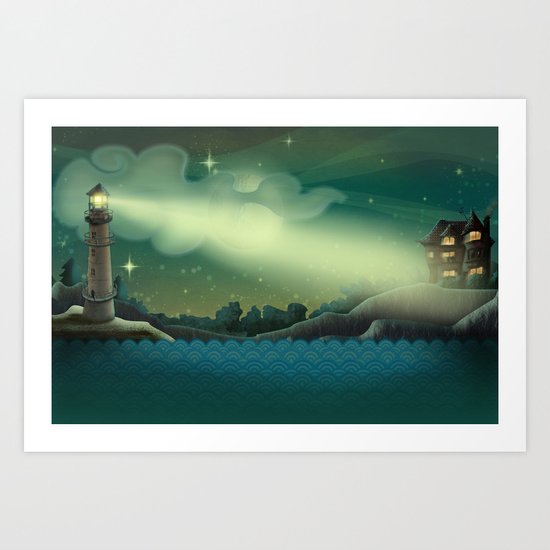 Sea landscape Art Print