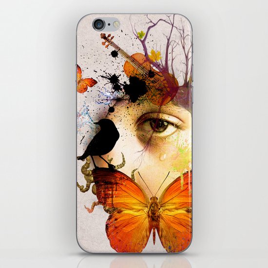 fluttery abstract iPhone & iPod Skin