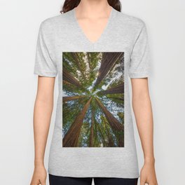 Redwood Forest Canopy V Neck T Shirt