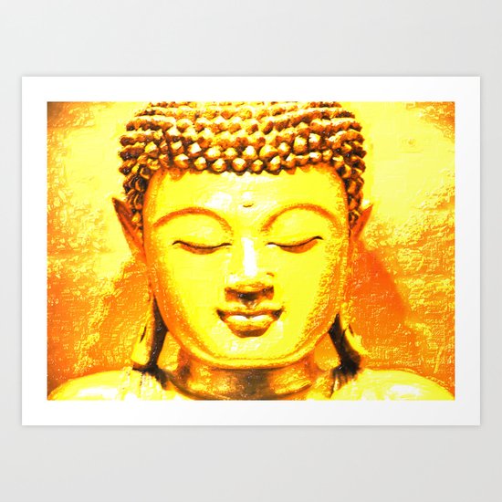 Buddha Illustration 33 Art Print
