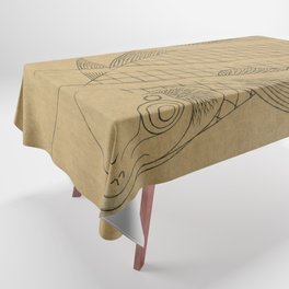 Swimming Carp by Hokusai Tablecloth