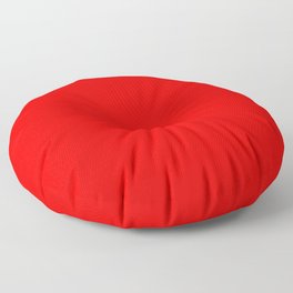 carmine red #Bright red #scarlet Floor Pillow