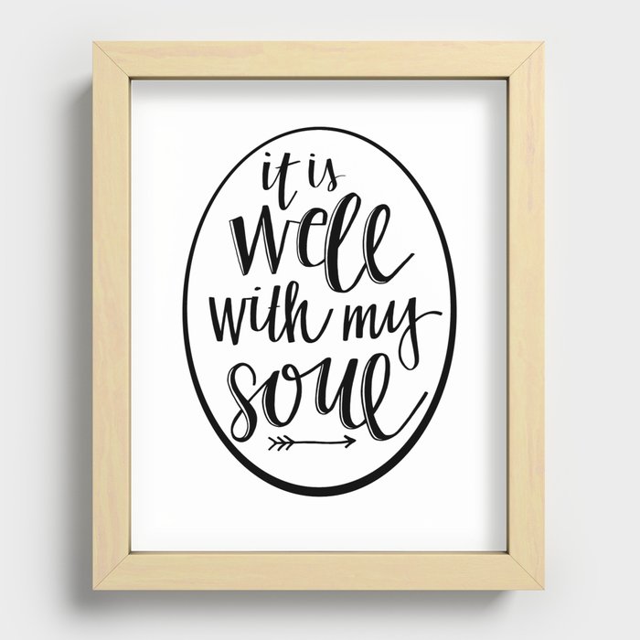 It is Well! Recessed Framed Print