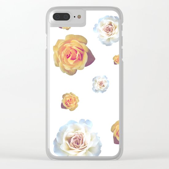Flower Wall Clear iPhone Case