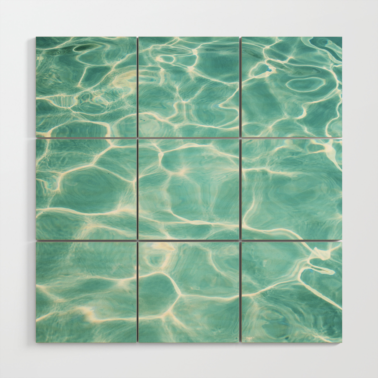 Water Abstract Photography Teal Ocean Turquoise Sea Water Ripple Seascape Wood Wall Art By Carolyncochrane Society6
