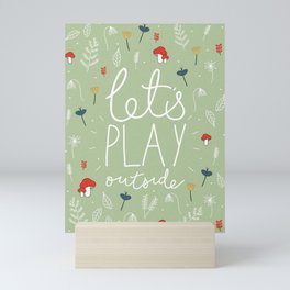 Let's Play Outside Mini Art Print