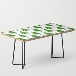 Green pine trees pattern Coffee Table