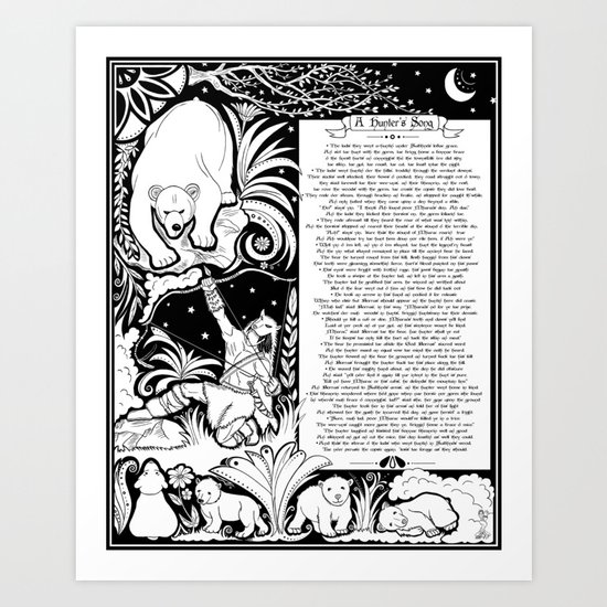 A Hunter's Song Art Print