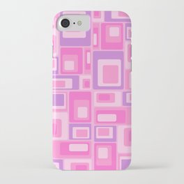 midcentury mod squares_barbie iPhone Case