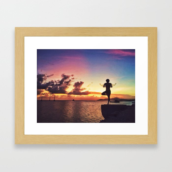 Sunset in Vieques Framed Art Print