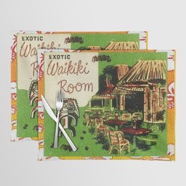 Tiki Art Exotic Waikiki Room Placemat