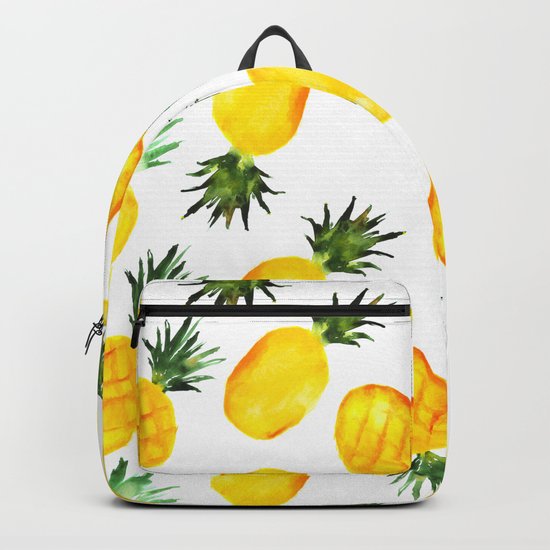 Pineapple vibes || watercolor Backpack
