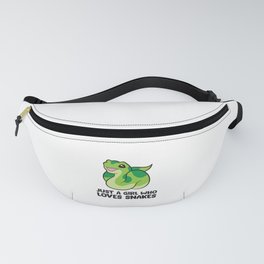 Just a Girl Who Loves Snakes Cute Snake Fanny Pack
